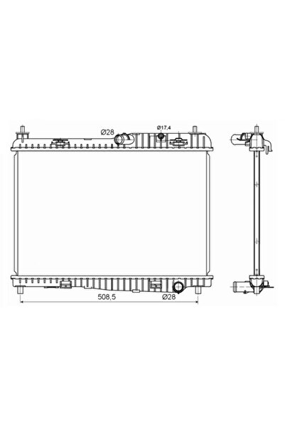 NRF Radiator Racire Motor Ford B-Max/Fiesta 6