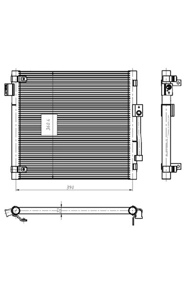 NRF Condensator Climatizare Tesla Model S