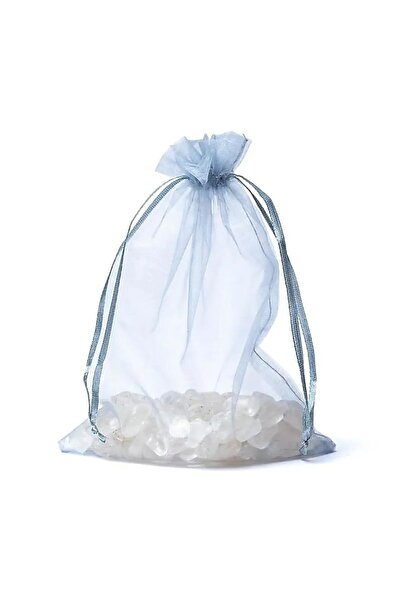 bag Gray organza bag M --13x18cm