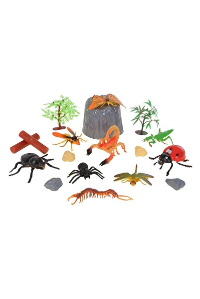 hak-iş oyuncak Hayvanlar Alemi Plastik Oyuncak Böcek ve Mat Seti