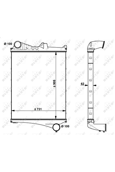 NRF Intercooler Compresor Volvo Fm