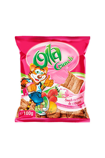 olla CRUNCH – Strawberry cream snacks 100g