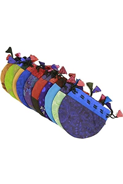 bag Săculeț de mătase vintage în culori mixte -- 10x11.5 cm