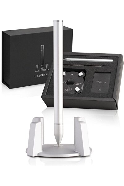 novium قلم هوفربن - قلم حبر جاف فاخر قائم عمودياً (رمادي لؤلؤي)