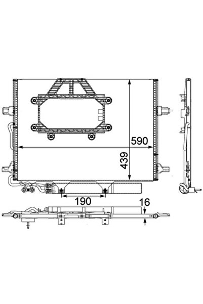 MAHLE Condensator Climatizare Mercedes-Benz Cls/E-Class
