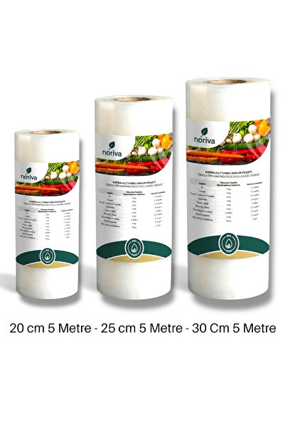 Noriva 20 Cm 1 Adet - 25 Cm 1 Adet - 30 Cm 1 Adet Ev Tipi Rulo Vakum Poşeti