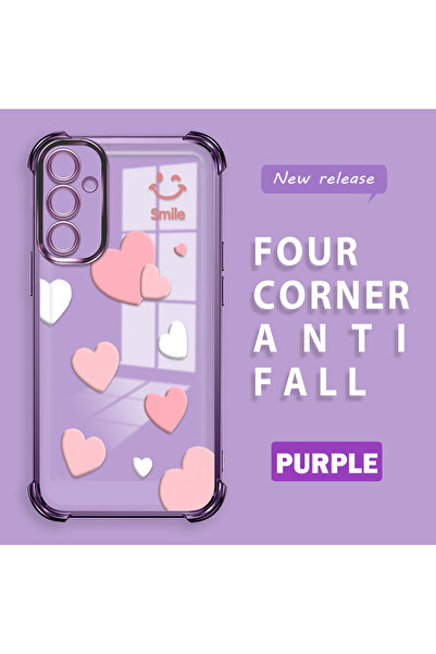 Hontinga حافظة متوافقة مع هاتف سامسونج جالاكسي A34 5G، حافظة هاتف من السيليكو...