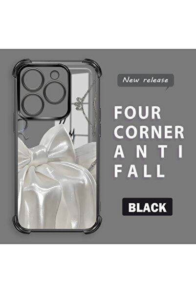 ucuc غطاء حماية شفاف من السيليكون مضاد للسقوط مع تقوية في الزوايا الأربع متوا...