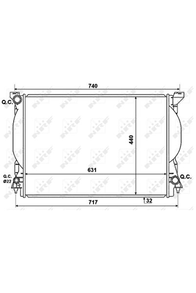 NRF Radiator Racire Motor Audi A4 B6/A4 B7/A6 C5