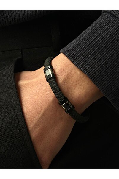 voqplus Erkek Deri Bileklik BL0084