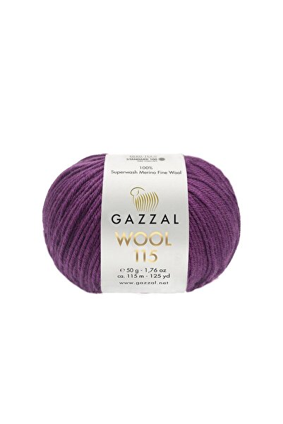 Gazzal Wool 115 100% Superwash Merino Wool – 50 g 115 m Knitting Yarn-3324-1 ...