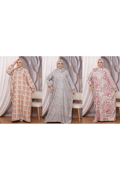 Generies احصل علي مجموعه اسدلات قطنية انيقة من 3 قطع فري سايز من 60 -الي - 12...