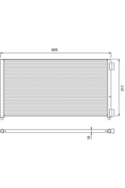 VALEO Condensator Climatizare Renault Twingo 1