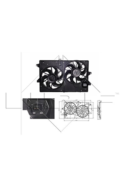 NRF Ventilator Radiator Ford Mondeo 3