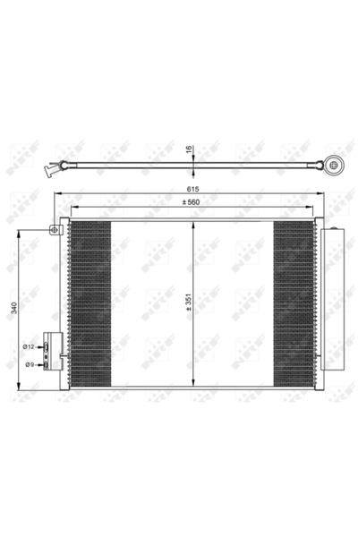 NRF Condensator Climatizare Fiat 500L/Tipo