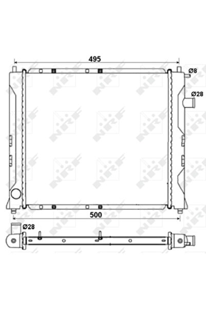 NRF Radiator Racire Motor Mg Express Caseta//Mg Zr/Mg Zs Rover 200 2/25 1/25 ...