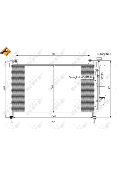 NRF Condensator Climatizare Mazda 2