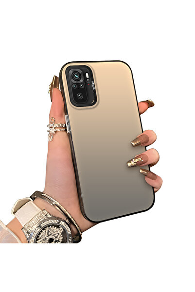 ucuc Xiaomi Redmi Note 10S Uyumlu Silikon Kenar Sert Arka Anti Düşme Telefon ...