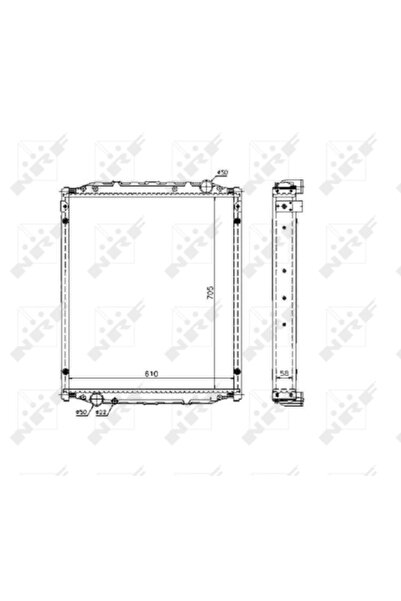 NRF Radiator Racire Motor Man L2000/M 2000 L/M 2000 M