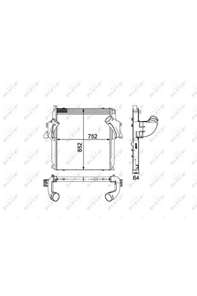 NRF Intercooler Compresor Mercedes-Benz Actros