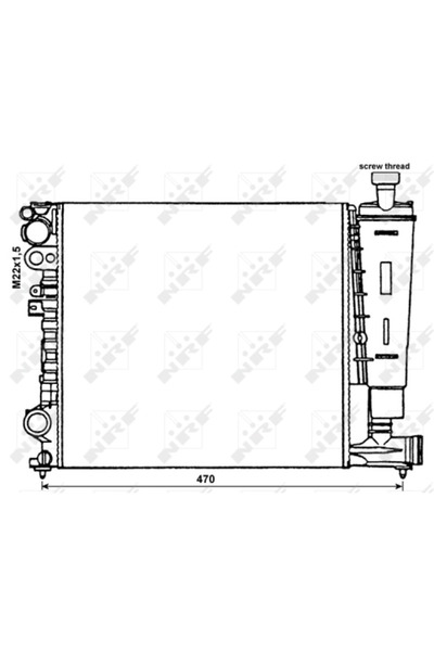 NRF Radiator Racire Motor Citroen Evasion Van/Evasion Microbus/Jumpy 1 Fiat S...