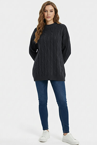 My City 51110 - سترة نسائية طويلة أنيقة ومريحة من التريكو اللامع