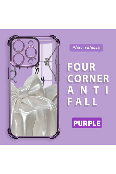 ucuc غطاء حماية شفاف من السيليكون مضاد للسقوط مع تقوية في الزوايا الأربع متوا...