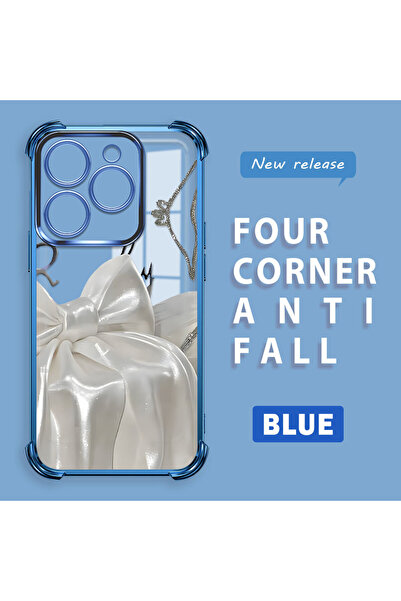 ucuc غطاء حماية شفاف من السيليكون مضاد للسقوط ومقوى من أربع زوايا متوافق مع ه...