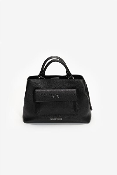 Armani Exchange Kadın Ekstra Fermuar ve Çıtçıtlı Cep Bölmeli Çıkarılabilir Om...