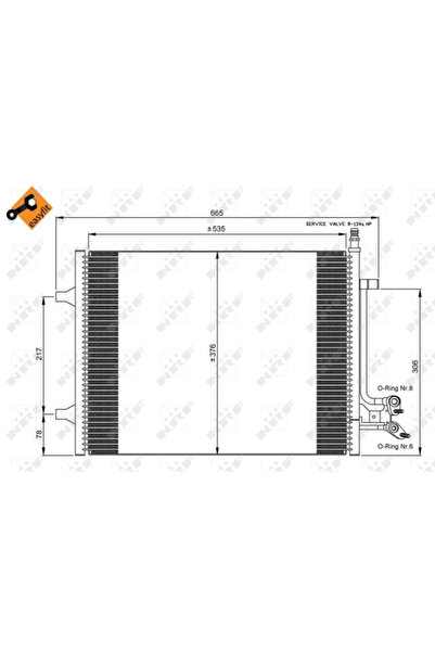 NRF Condensator Climatizare Ford Fiesta 5/Fusion
