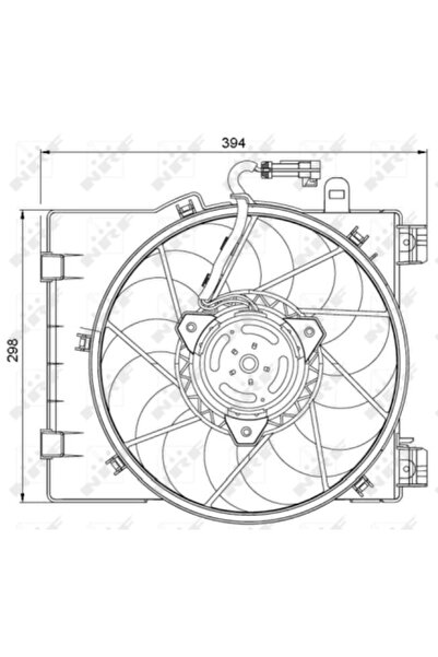 NRF Ventilator Radiator Opel Combo Autoutilitara/Limuzina Spatioasa/Combo