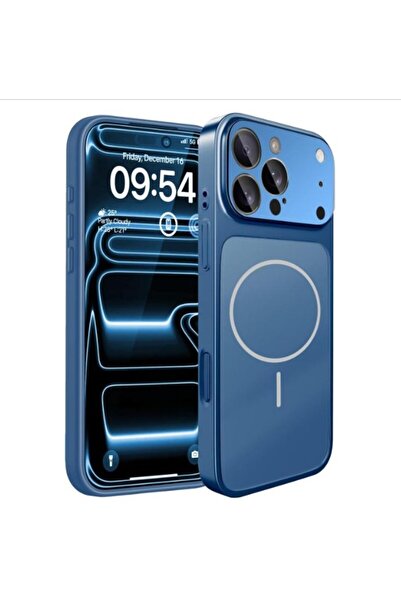 Caseji iPhone 16 PRO Uyumlu 17 PRO Görünümlü AG Cam Kamera Lensli Magsafe Des...