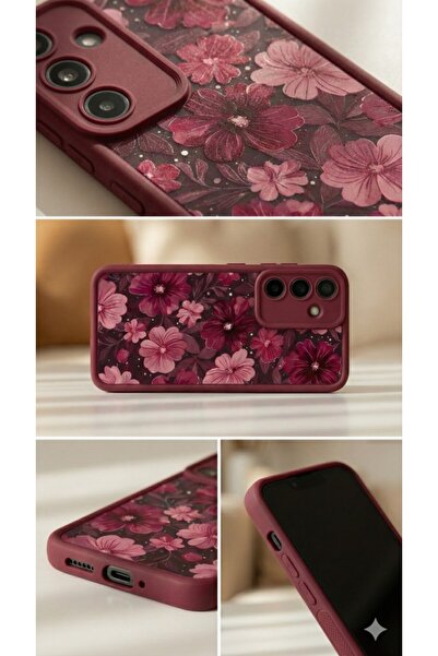 UnDePlus Samsung Galaxy S26 Kılıf Kamera Çıkıntılı Renkli Çiçek Kabartmalı Silikon Kapak BS1