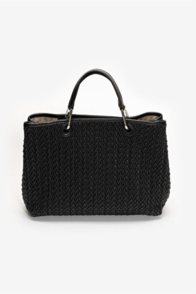 Emporio Armani Kadın Kabartma Desenli Manyetik Kapamalı Çıkarılabilir Omuz As...
