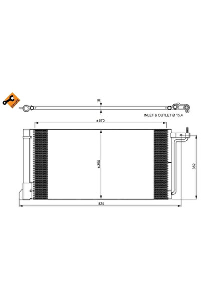 NRF Condensator Climatizare Ford C-Max 2/Focus 3/Grand C-Max