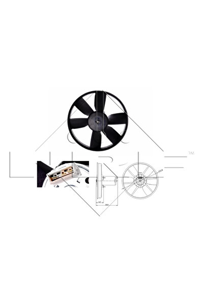 NRF Перка за радиатор Seat Ibiza 2 Vw Corrado/Golf 2/Golf 3