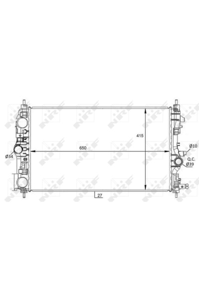 NRF Radiator Racire Motor Opel Insignia A/Zafira Tourer C Vauxhall Insignia M...