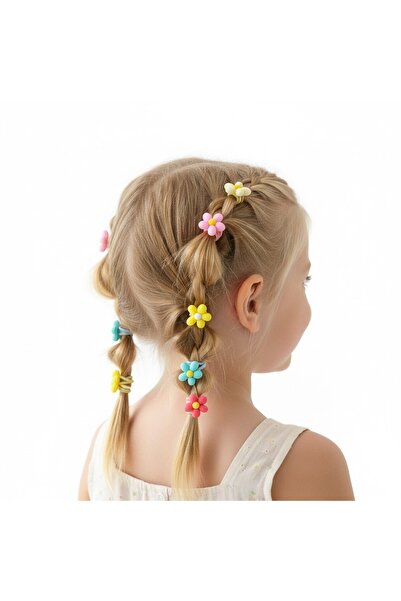 SeaBubbles Cataramă elastică pentru fete cu flori 5 perechi CULOARE STANDARD