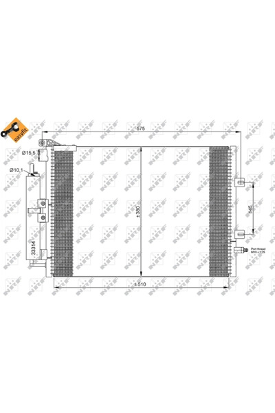 NRF Condensator Climatizare Renault Clio 3/Modus / Grand Modus