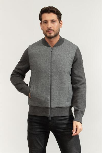 BOSS Erkek Fermuarlı Sweatshirt