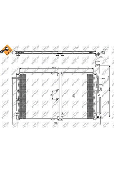 E-KRAFT Condensator Climatizare Chevrolet Captiva Opel Antara A