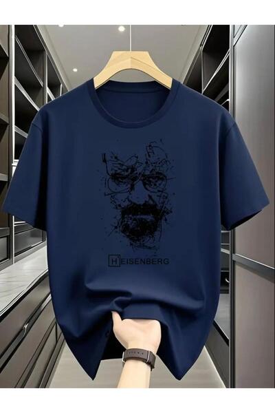 Oceanwear Heisenberg Walter White Baskılı Bisiklet Yaka Unisex Kısa Kol Tshirt