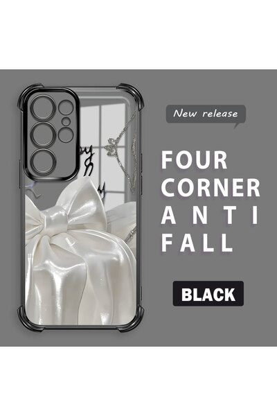 ucuc حافظة سيليكون شفافة مضادة للسقوط ومدعمة بأربعة زوايا متوافقة مع هاتف سام...