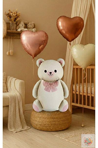 Joyane مفهوم بالونات على شكل دب ريترو و3 بالونات على شكل قلب من الشوكولاتة با...