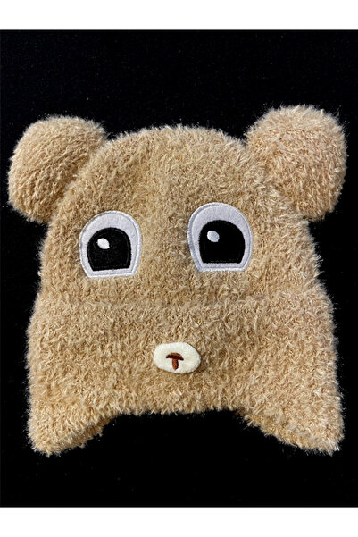 LİNOTTİ Children's Beret with Soft Bear Figure 151225