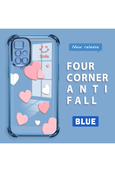 Hontinga حافظة متوافقة مع هاتف Xiaomi Redmi 10، حافظة هاتف من السيليكون الشفا...