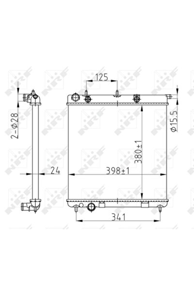NRF Radiator Racire Motor Citroen C2/C3 1/C3 2 Peugeot 1007/2008 1/207