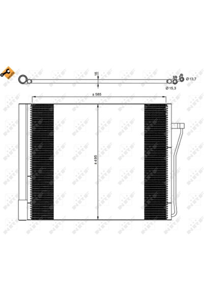NRF Condensator Climatizare Bmw 7