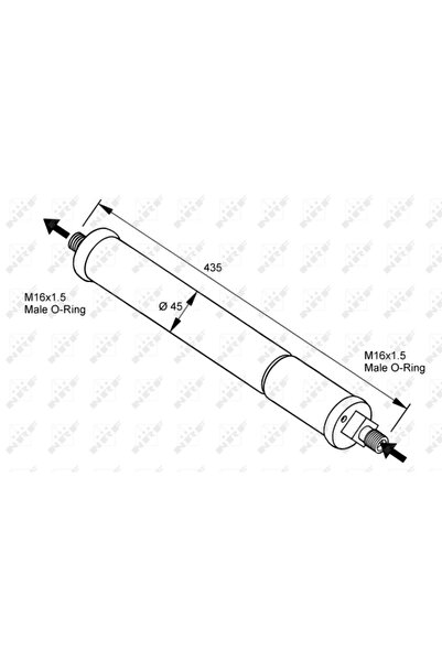 NRF Uscator Aer Conditionat Jaguar Xj Cupe/Xjsc Mercedes-Benz Econic