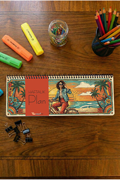 Tieni Blocnotes Planificator Săptămânal, Planificator Săptămânal, 30x10cm, 50...